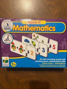 The Learning Journey Match It! Mathematics Puzzle Set - Purple
